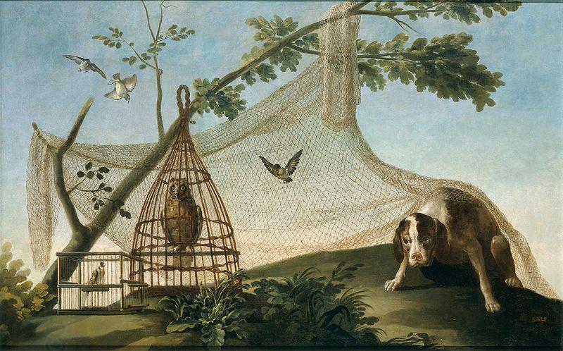 Francisco de Goya Caza con reclamo oil painting picture
